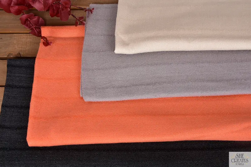 64x36 Baumwollstreifentuch, sandresistente türkische Handtuch für den Strand, individuell - 5