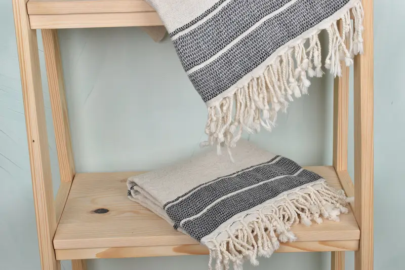 Summer Gift, 70x36 Linen Striped Towel, Bachelorette Party Gift, Wedding For Favor, Turkish Towel Personalized, Beach towel, Bridemaids Beach Towel - 5