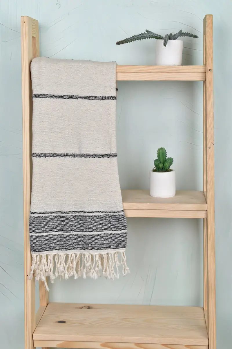 Summer Gift, 70x36 Linen Striped Towel, Bachelorette Party Gift, Wedding For Favor, Turkish Towel Personalized, Beach towel, Bridemaids Beach Towel - 8