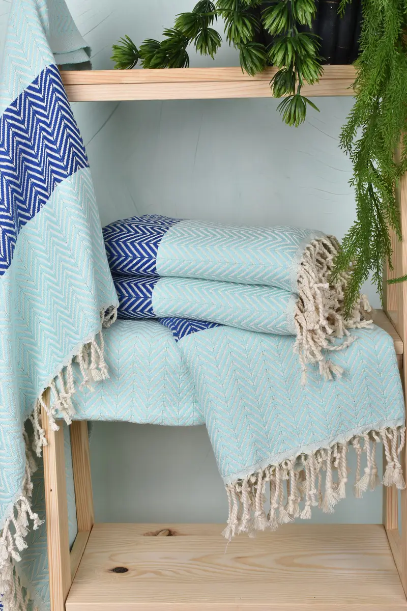 70x40 Cotton Chevron Towel, Turkish Towel Set, Best Friend Gift, Valentines Day Gift, Towel With Name, Personalized Gifts, Bachelor Gifts - 6