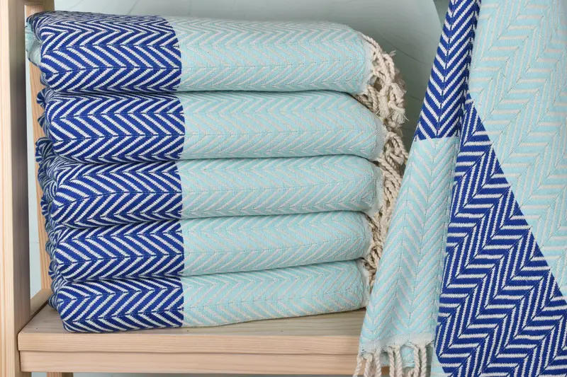 70x40 Cotton Chevron Towel, Turkish Towel Set, Best Friend Gift, Valentines Day Gift, Towel With Name, Personalized Gifts, Bachelor Gifts - 1