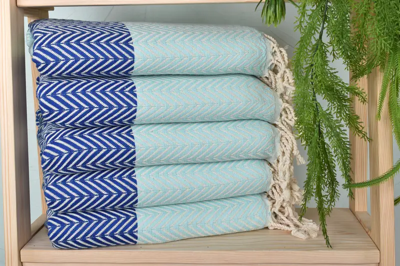 70x40 Cotton Chevron Towel, Turkish Towel Set, Best Friend Gift, Valentines Day Gift, Towel With Name, Personalized Gifts, Bachelor Gifts - 2