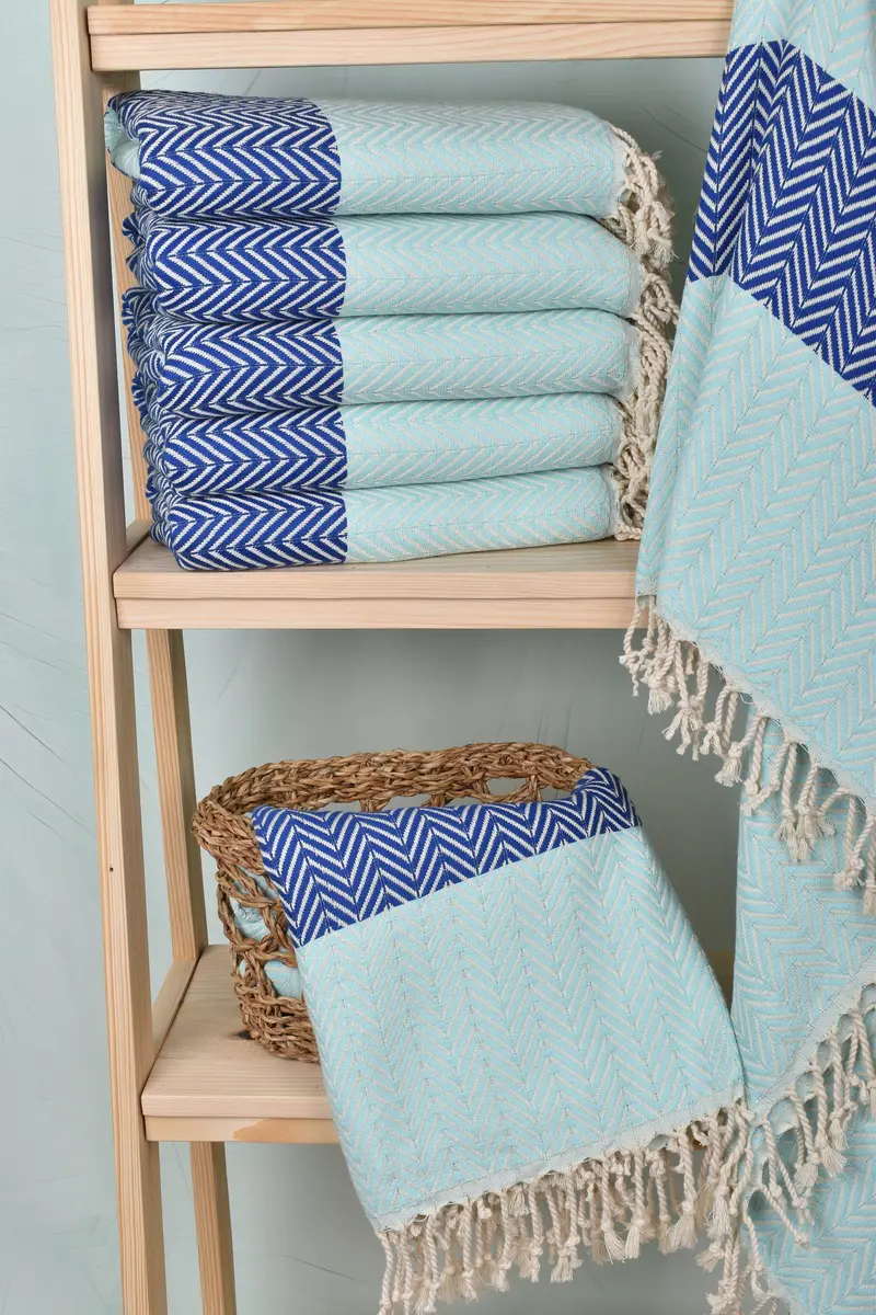 70x40 Cotton Chevron Towel, Turkish Towel Set, Best Friend Gift, Valentines Day Gift, Towel With Name, Personalized Gifts, Bachelor Gifts - 3