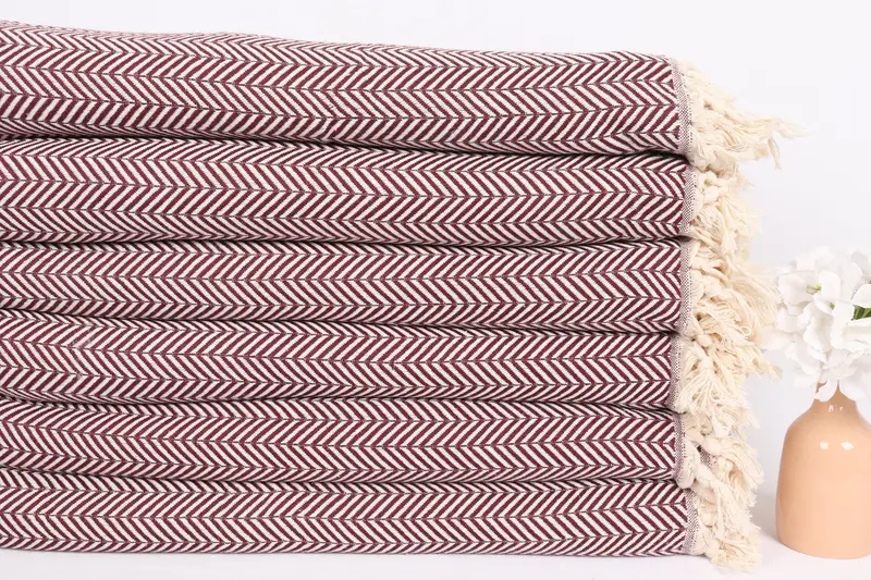 92x76 Cotton Chevron Towel, Organic Throw, Boho Throw Blankets, Personalized Bridesmaid Gift, Woven Blanket, Halloween Blanket, Throw Blanket Couch - 3