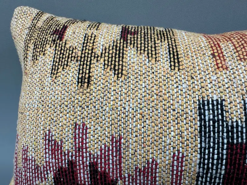 Christmas Cushion Cover, Pastel Cushion Case, 10x20 Yellow Pillow Case, Boho Pillow Sham Cover, Cushion, Car Pillow, Kilim Pillow, Boho Pillow - 5