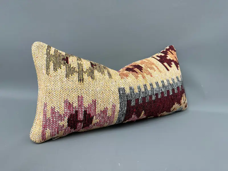 Christmas Cushion Cover, Pastel Cushion Case, 10x20 Yellow Pillow Case, Boho Pillow Sham Cover, Cushion, Car Pillow, Kilim Pillow, Boho Pillow - 2