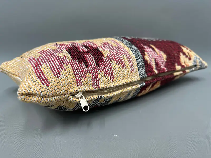 Christmas Cushion Cover, Pastel Cushion Case, 10x20 Yellow Pillow Case, Boho Pillow Sham Cover, Cushion, Car Pillow, Kilim Pillow, Boho Pillow - 6