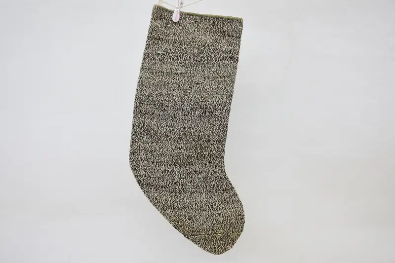 Kahverengi ve Bej Noel Süsleri Çorabı, Şenlikli Tatil Çorabı