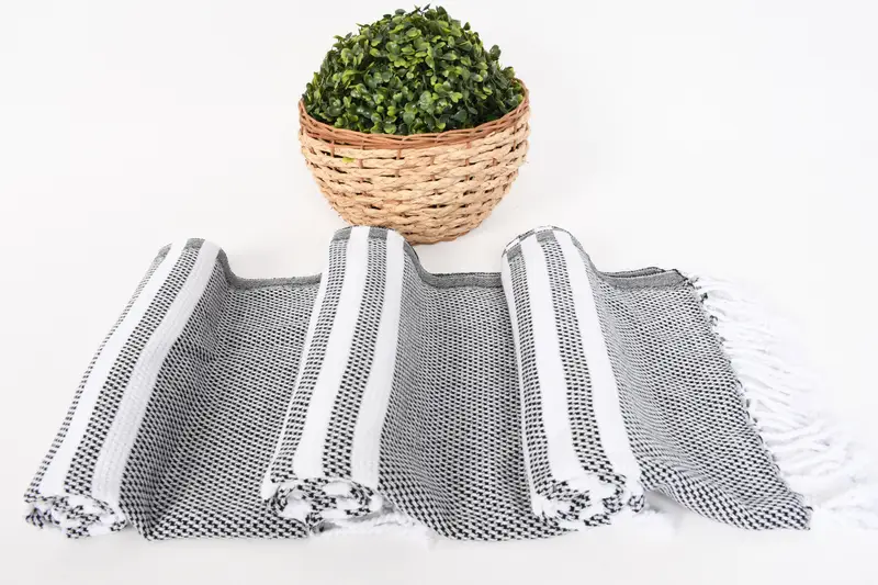 Wedding Hand Made Gift, Custom Hand Towel, Wedding Favors, Personalized Dish Towel, 44x24 Cotton Striped Towel, Home Decor Gifts, Bride Gift - 8