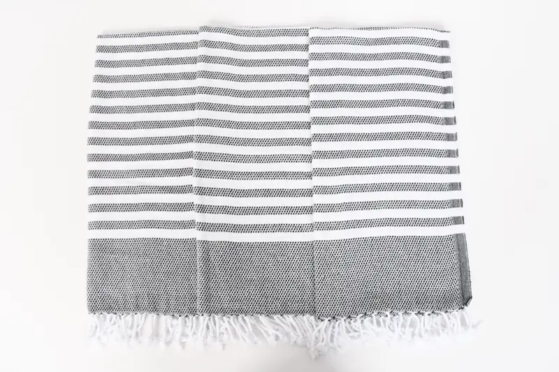 Wedding Hand Made Gift, Custom Hand Towel, Wedding Favors, Personalized Dish Towel, 44x24 Cotton Striped Towel, Home Decor Gifts, Bride Gift - 7