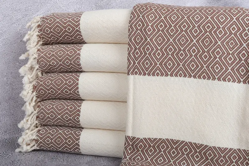 68x38 Cotton Diamond Towel, Bachelorette Party Gifts Bridesmaids, Absorbent Turkish towel, Grandma Gift, Turkish Towel Set, Bachelorette Party Gift - 1