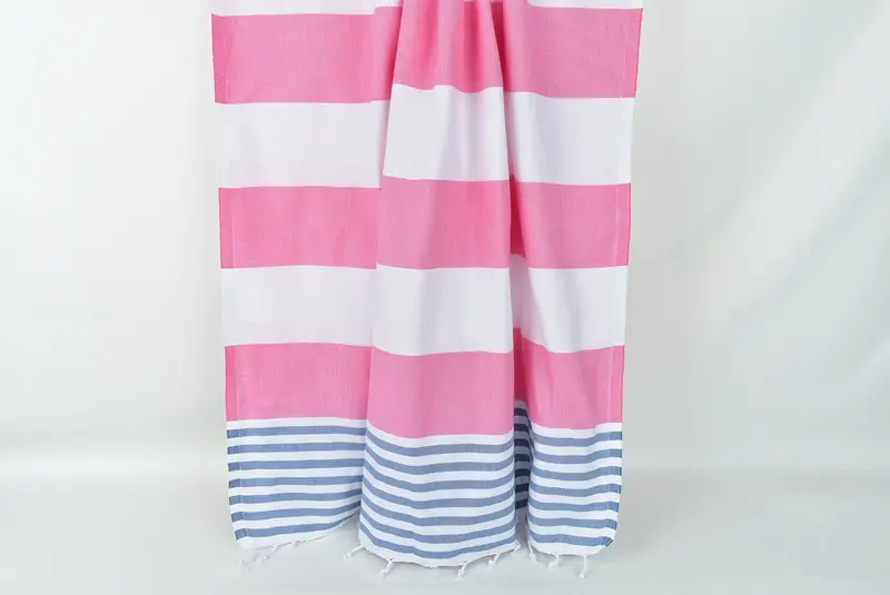 Holiday Towel, Quick-Dry Beach Towel, 70x40 Cotton Striped Towel, Best Friend Gift, Personalized Turkish Towel, Personalized Wedding Gift For Couple - 15