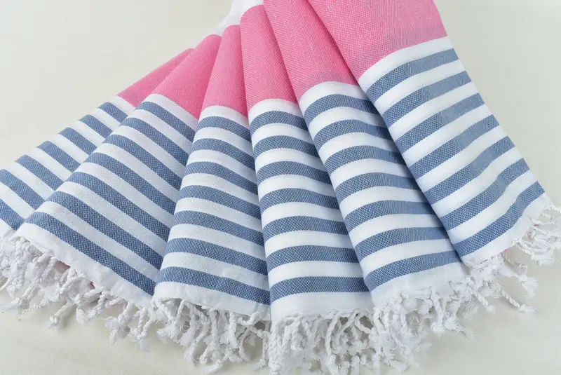 Holiday Towel, Quick-Dry Beach Towel, 70x40 Cotton Striped Towel, Best Friend Gift, Personalized Turkish Towel, Personalized Wedding Gift For Couple - 7