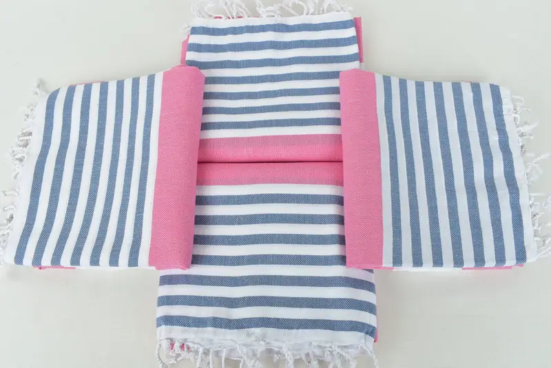 Holiday Towel, Quick-Dry Beach Towel, 70x40 Cotton Striped Towel, Best Friend Gift, Personalized Turkish Towel, Personalized Wedding Gift For Couple - 12