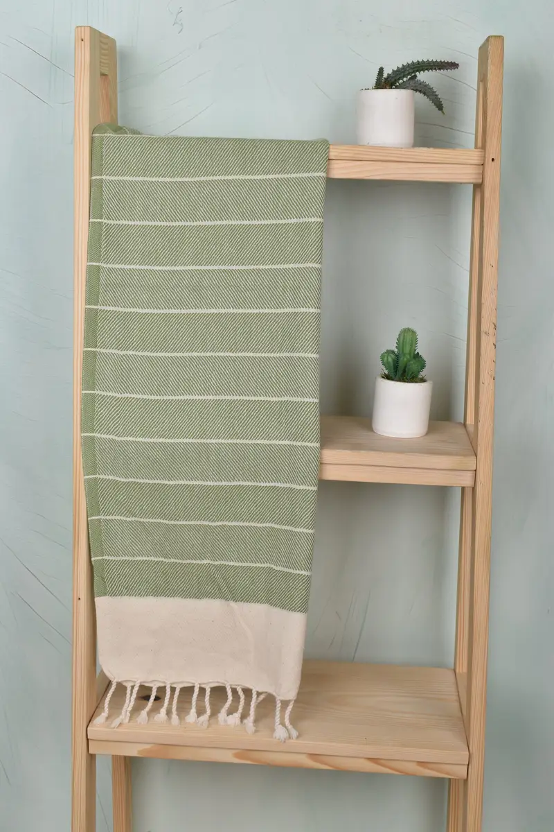 36x16 Cotton Striped Towel, Small Bath Towels, Personalized Kitchen Towel, Personalized Hand Towel, Spa Towel, Personalized Wedding Gift For Couple - 8
