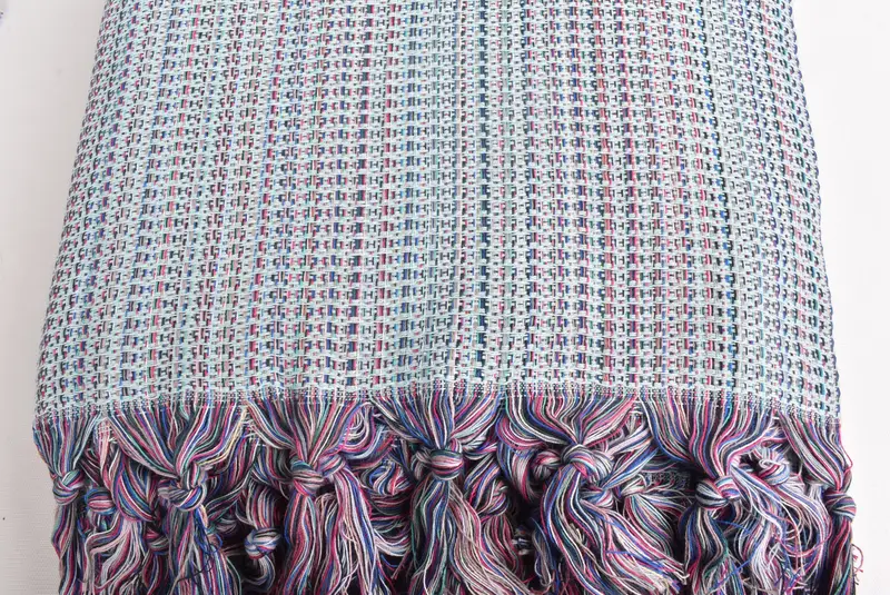 90x88 Cotton Colorful Diamond Towel, Woven Throw Blanket, Bridal Party Gifts, Personalized Blanket, Bachelorette Gifts, Best Wedding Gift - 5