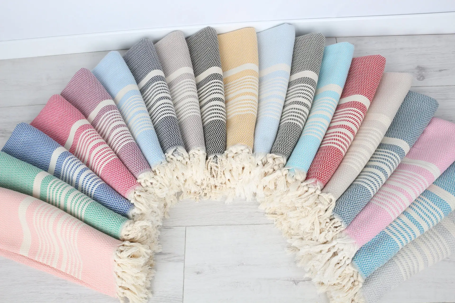 Beach Towel Personalized Turkish Cotton Beige, 40x71 Inches - 1