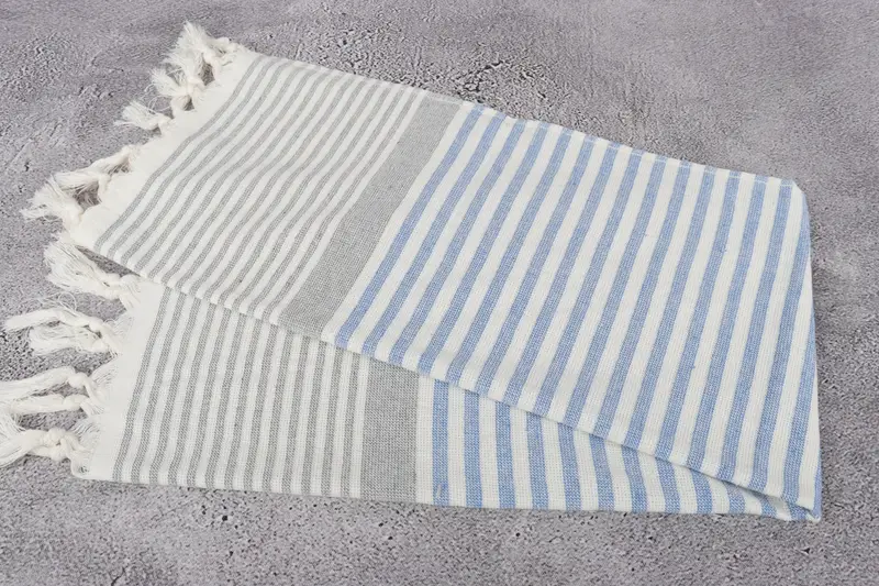 Small Bath Towels, Turkish Towel Hand Towel, 36x18 Cotton Striped Terry Towel, Wedding Favors, Wedding Anniversary Gift, Christmas Hand Towel - 6