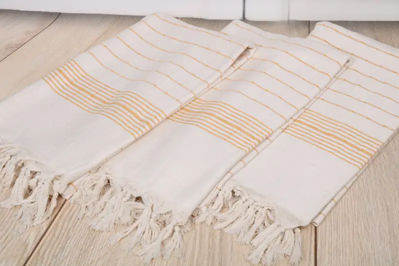 Personalized Turkish Towel, Handmade Gift, Girls Weekend Getaways Ideas, Housewarming Gift, Home Decor Gifts, 70x40 Cotton Striped Towel - 6