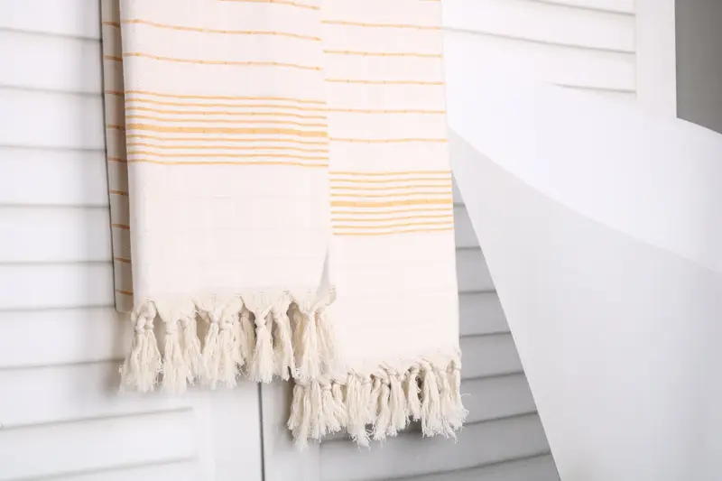 Personalized Turkish Towel, Handmade Gift, Girls Weekend Getaways Ideas, Housewarming Gift, Home Decor Gifts, 70x40 Cotton Striped Towel - 8