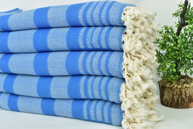 68x38 Cotton Chevron Towel, Valentines Day Gift, Beach towel, Lightweight towel, Handmade Turkish Towel, Turkish Towel Set, Absorbent Turkish towel - 4
