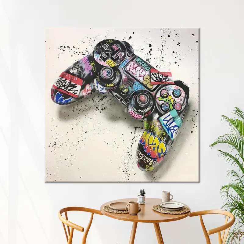 芸術的なバンクシー キャンバス: グラフィティの雰囲気でゲーム ルームをグレードアップ