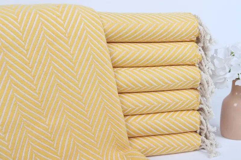 Bekarlığa Veda Partisi Sarı Pamuk Havlu Nedime Hediyesi, 40x69 İnç