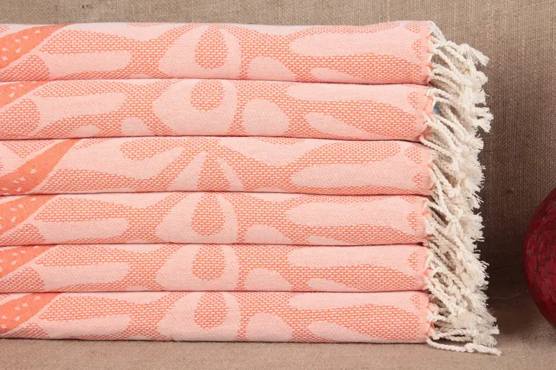 Turkish Towel Organic Cotton Beige, 18x38 Inches