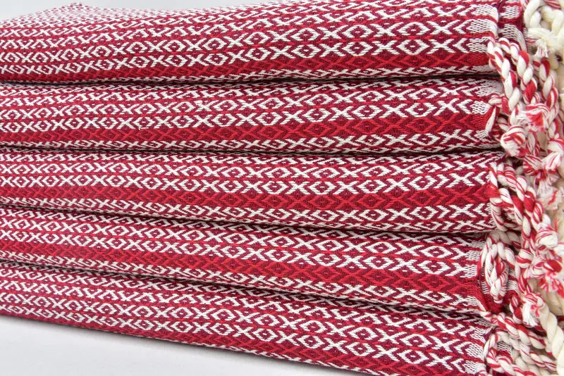 Lightweight Turkish towel, Eco-Friendly Turkish Towel, Family Gift, Scarf Towel, Embroidered Towel, 70x40 Cotton Diamond Towel, Handmade Gift - 5