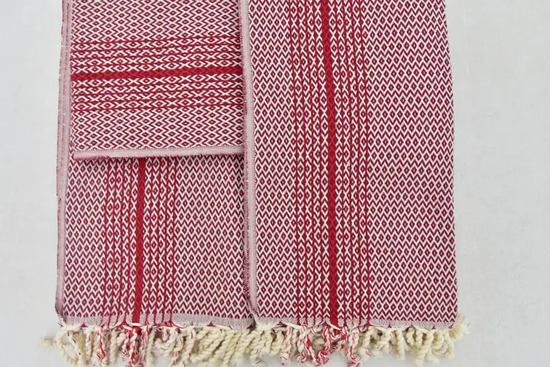 Lightweight Turkish towel, Eco-Friendly Turkish Towel, Family Gift, Scarf Towel, Embroidered Towel, 70x40 Cotton Diamond Towel, Handmade Gift - 8