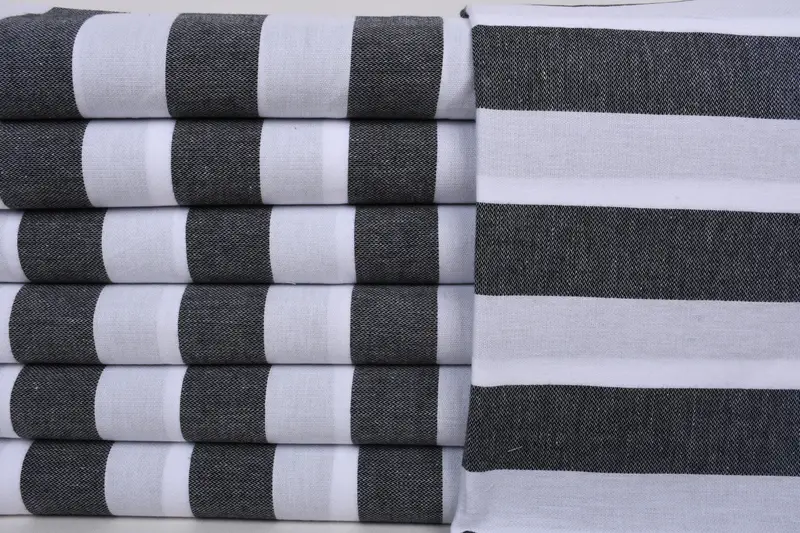 Gifts For Him, Fouta towel, Luxury Beach Towel, Anniversary Gift For Her, Best Beach Towel, Oversized Beach Towel, 70x40 Cotton Striped Towel - 1
