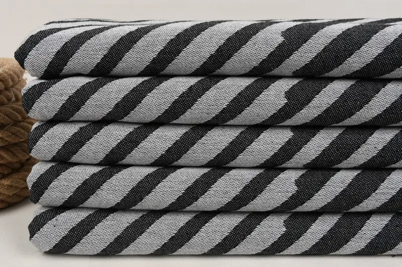 70x40 Cotton Striped Towel, Luxury Beach Towel, Eco-Friendly Turkish Towel, Bride Gift, Monogram Turkish Towel, Turkish Towel USA, Beach Towel Bulk - 3