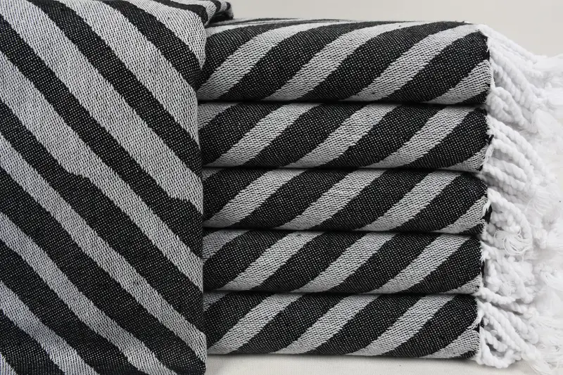 70x40 Cotton Striped Towel, Luxury Beach Towel, Eco-Friendly Turkish Towel, Bride Gift, Monogram Turkish Towel, Turkish Towel USA, Beach Towel Bulk - 1