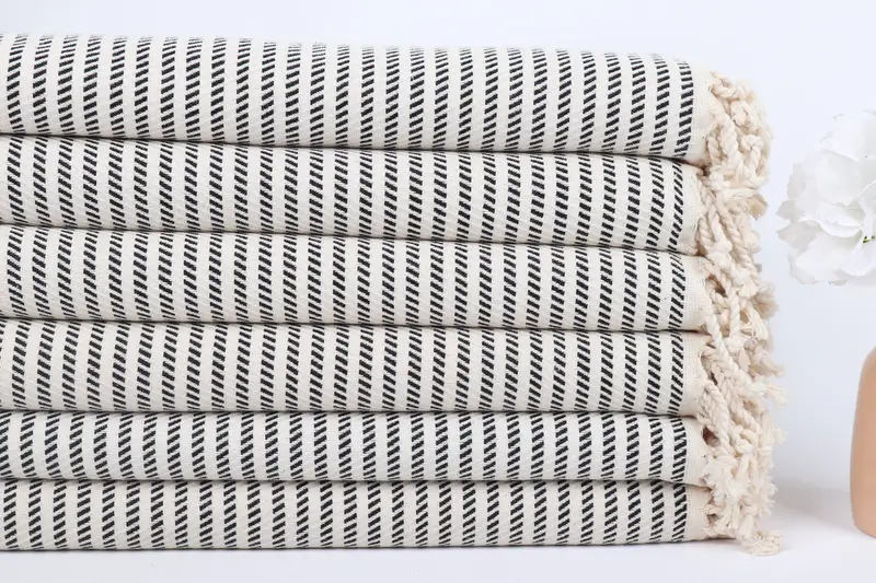 Handmade Gift, 70x40 Cotton Polka Dot Towel, Hammam Towel USA, Bulk Order Towel, Custom Beach Towel, Personalized Gift For Her, Summer Gift - 3