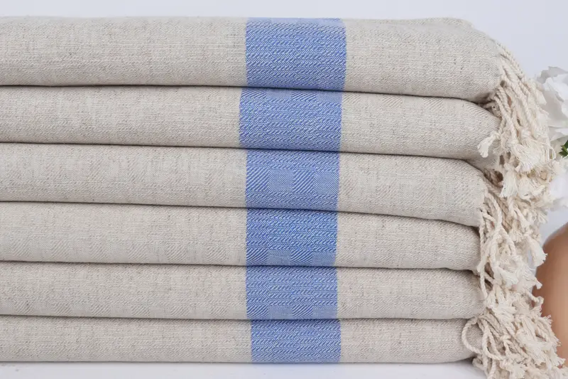 Beach Towel Bulk, Personalized Wedding Gift For Couple, Turkish Beach Towel Bulk, 70x36 Linen Striped Towel, Bachelorette Gifts, Organic towel - 3
