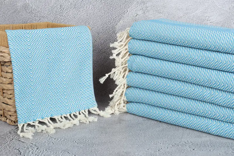 Personalized Gifts, Personalized Kitchen Towel, Turkish Tea Towel, 40x20 Cotton Chevron Towel, Gift For Best Friend, Personalized Home Gift Wedding - 3