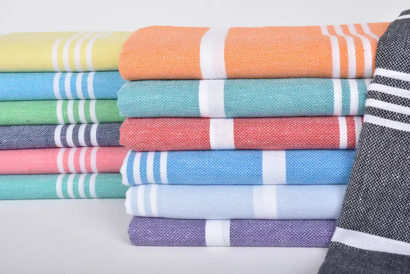 Personalized Towel, 70x40 Cotton Striped Towel, Kids Beach Towel, Custom Wedding Gift, Embroidery Towel, Personalized Wedding Gift, Christmas Favors