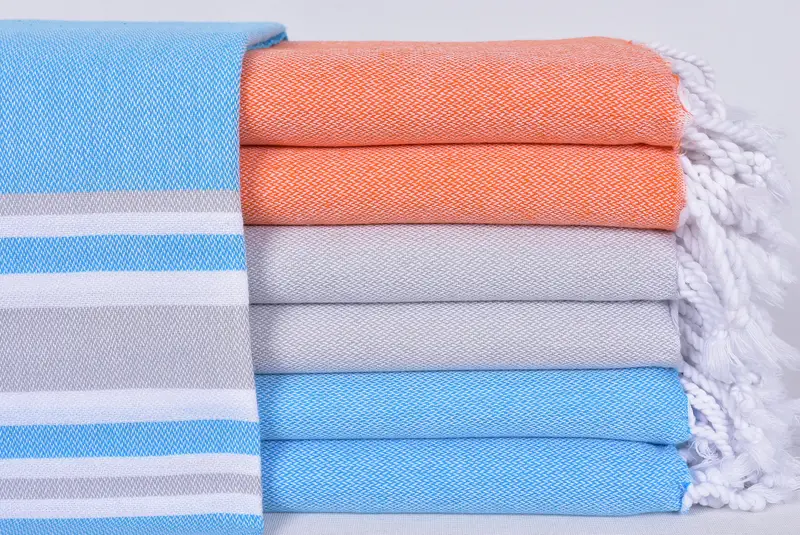 Monogram Turkish Towel, 70x40 Cotton Striped Towel, Bachelorette Gifts, Custom Towel Beach, Xmas Gifts, Home Decor Gifts, Girl Trip Party Favor - 1