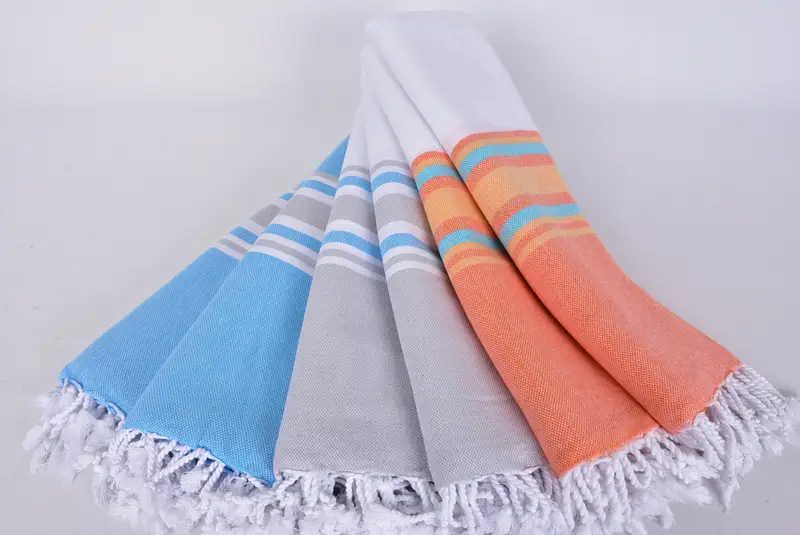 Monogram Turkish Towel, 70x40 Cotton Striped Towel, Bachelorette Gifts, Custom Towel Beach, Xmas Gifts, Home Decor Gifts, Girl Trip Party Favor - 4