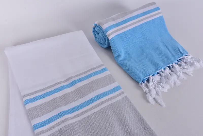 Monogram Turkish Towel, 70x40 Cotton Striped Towel, Bachelorette Gifts, Custom Towel Beach, Xmas Gifts, Home Decor Gifts, Girl Trip Party Favor - 7