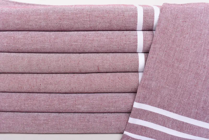Monogram Kitchen Towel, Bridal Shower Favors, 40x20 Cotton Striped Towel, Organic Towel, Bathroom Towels, Gift Towel, Personalized Hand Towel - 2