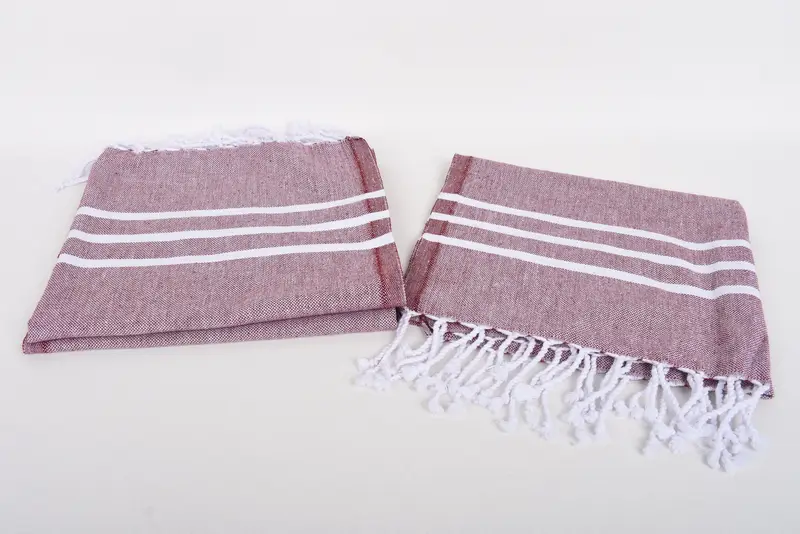 Monogram Kitchen Towel, Bridal Shower Favors, 40x20 Cotton Striped Towel, Organic Towel, Bathroom Towels, Gift Towel, Personalized Hand Towel - 7