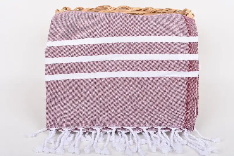 Monogram Kitchen Towel, Bridal Shower Favors, 40x20 Cotton Striped Towel, Organic Towel, Bathroom Towels, Gift Towel, Personalized Hand Towel - 5