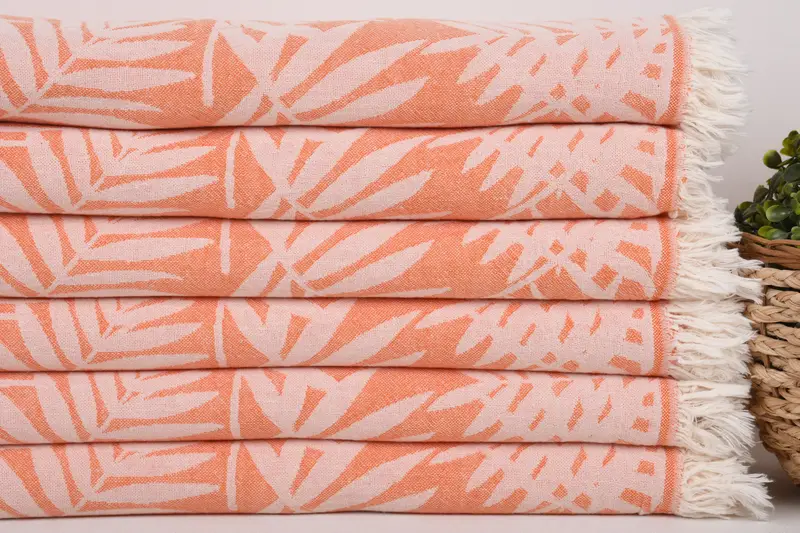 Large Turkish Towel, Turkish Bath Towel Set, Custom Wedding Gifts, 64x40 Cotton Floral Patterned Towel, House Warming Gift, Absorbent towel - 3