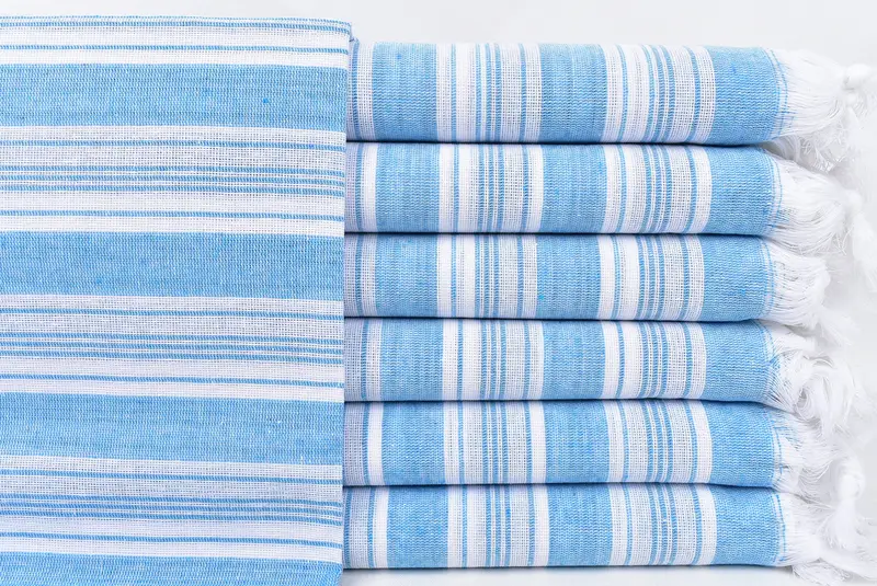 Organic Towel, Absorbent towel, 70x40 Cotton Striped Towel, Custom Wedding Gift, Yoga Towel, Custom Towel Beach, Wedding Gift, Unique Gift - 1