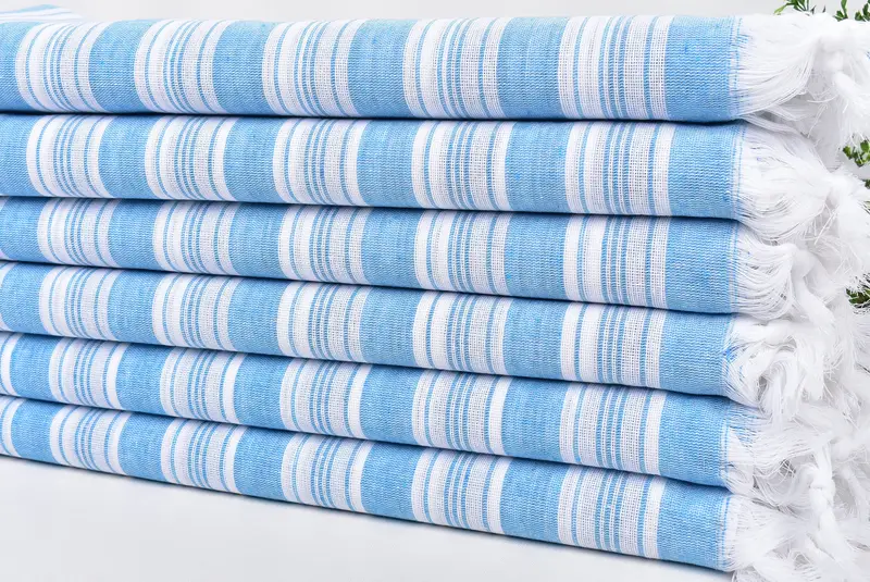 Organic Towel, Absorbent towel, 70x40 Cotton Striped Towel, Custom Wedding Gift, Yoga Towel, Custom Towel Beach, Wedding Gift, Unique Gift - 3