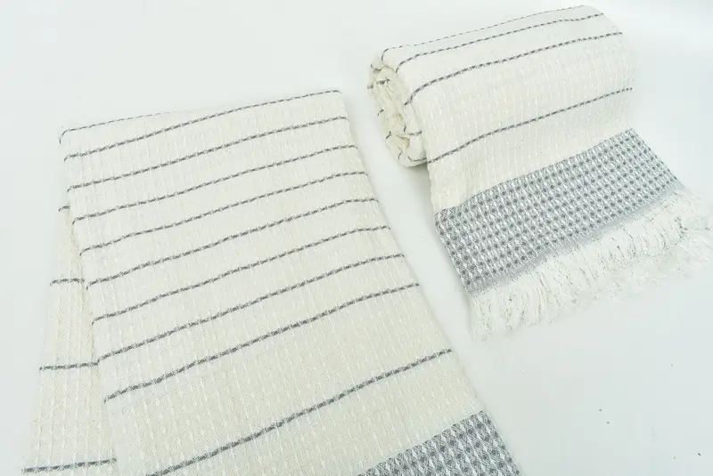 Peshtemal Towel USA, Organic Turkish towel, Bachelorette Party Gift, Custom Gift, Grandma Gift, Turkish Towel Monogram, 70x40 Cotton Waffle Towel - 7