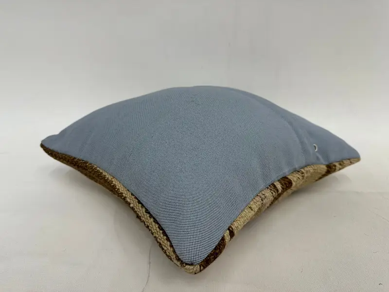 Pillow, Vintage Pillow, Decorative Bolster Pillow Sham, 14x14 Beige Pillow Case, Sustainable Pillow Case, Turkish Pillow, Home Decor Pillow - 7