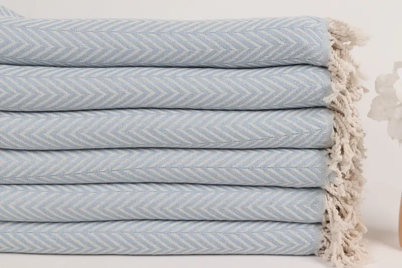 Best Friend Gift, Bachelor Gifts, 70x40 Cotton Zig zag Towel, Peshtemal Towel, Organic cotton Turkish peshtemal towel, Wedding Day Gift For Bride - 3