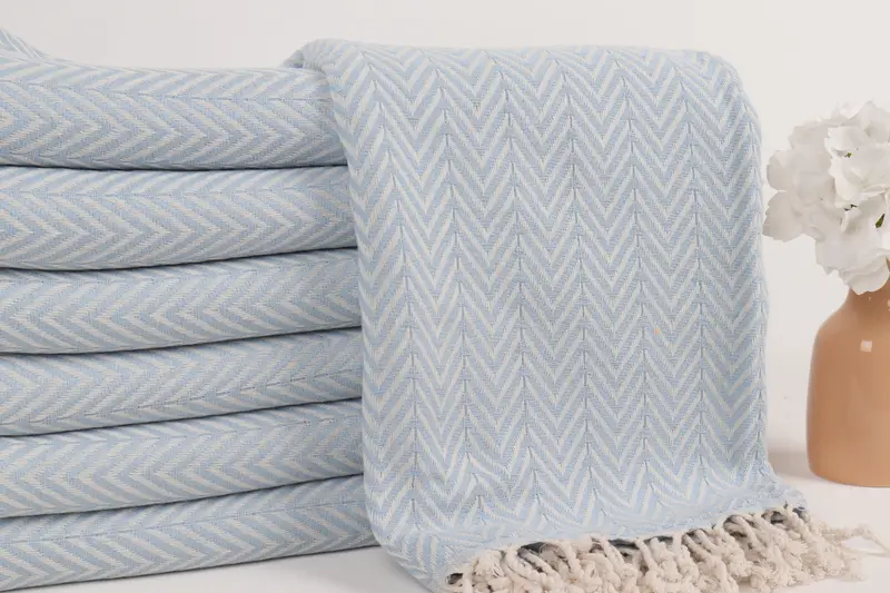Best Friend Gift, Bachelor Gifts, 70x40 Cotton Zig zag Towel, Peshtemal Towel, Organic cotton Turkish peshtemal towel, Wedding Day Gift For Bride - 2